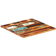 Table Top Square 60x60cm 25-27mm Solid Recycled Wood 286052 - Table Top