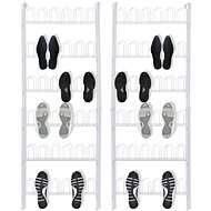 Shoe racks 18 pairs 2 pcs steel white 142314 - Stand