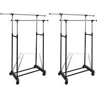 Adjustable Clothing Racks 2 pcs 2 Wardrobe Rods 270182 - Clothes Hanger