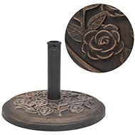 Umbrella stand, resin, round bronze 9 kg 43656 - Umbrella Stand