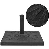 Umbrella stand, resin, square black 12 kg 43660 - Umbrella Stand