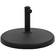 Umbrella stand round black 19 kg polyresin 45197 - Umbrella Stand
