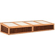 Greenhouse 240×80×45 cm solid pine and willow 3059838 - Hotbed