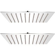 Rain shower head 2 pcs 20×20 cm Stainless steel 275939 - Rain Shower
