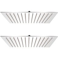 Rain shower head 2 pcs 25×25 cm Stainless steel 275940 - Shower Head