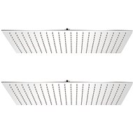 Rain shower head 2 pcs 30×50 cm Stainless steel 275946 - Rain Shower