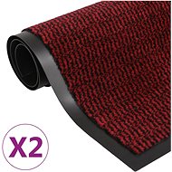 Anti-dust rectangular mats 2pcs tufted 90x150 cm red 3051615 - Doormat