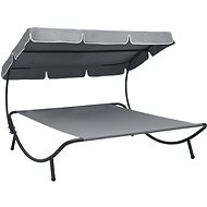 Garden bed with canopy grey 48073 - Garden Bed