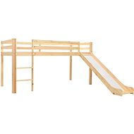 Frame for Children's Bunk Bed Slide and Ladder, Pine 97x208cm 282714 - Bed