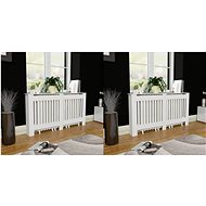 Radiator covers 2 pcs white 152 cm MDF 276004 - Radiator Cover