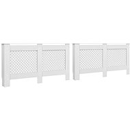 Covers for radiator 2 pcs white 152×19×81,5 cm MDF 3051378 - Radiator Cover