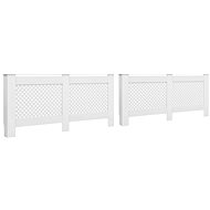 Covers for radiator 2 pcs white 152×19×81,5 cm MDF 3051379 - Radiator Cover