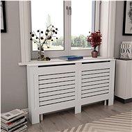 Radiator cover white 152×19×81,5 cm MDF - Radiator Cover