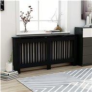 Radiator cover black 172×19×81 cm MDF - Radiator Cover