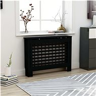 Radiator cover black 112×19×81 cm MDF - Radiator Cover