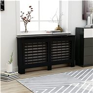 Radiator cover black 152×19×81 cm MDF - Radiator Cover