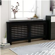 Radiator cover black 172×19×81 cm MDF - Radiator Cover