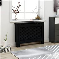 Radiator cover black 112×19×81 cm MDF - Radiator Cover