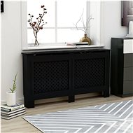 Radiator cover black 152×19×81 cm MDF - Radiator Cover