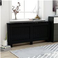 Radiator cover black 172×19×81 cm MDF - Radiator Cover