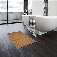 Bamboo bathroom mats 2 pcs 60×90 cm brown 278781 - Bath Mat