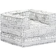 Modular Pouffe Light Grey Textile 249417 - Bean Bag