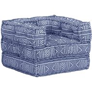 Modular Pouffe Indigo Textile 249418 - Bean Bag