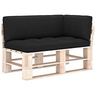 Sofa cushions from pallets 3 pcs black 314665 - Cushion