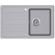 Granite Kitchen Sink, Single with Drainer, Reversible, Grey - Granite Sink