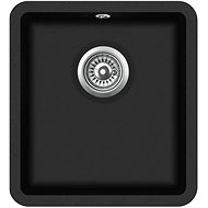 Granite Kitchen Sink Single Basin, Black - Granite Sink
