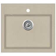 Granite Single Kitchen Sink, Beige - Granite Sink