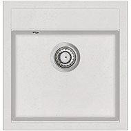Granite Kitchen Sink, Single, White - Granite Sink