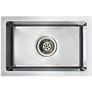 Handmade Kitchen Sink with Strainer, Stainless-steel - Stainless Steel Sink