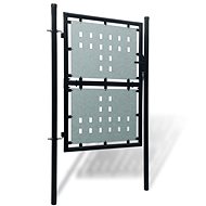 Black single-leaf fence gate 100×225 cm 141688 - Gate