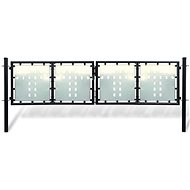 Black double-leaf fence gate 300×125 cm 141690 - Gate