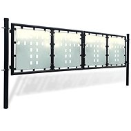 Black double-leaf fence gate 300×150 cm 141691 - Gate
