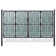 Black double-leaf fence gate 300×200 cm 141693 - Gate