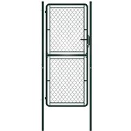 Garden gate steel 100×200 cm green 144407 - Gate