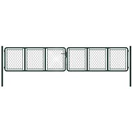 Garden gate steel 400×75 cm green 144414 - Gate