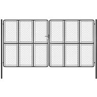 Garden gate steel 400×200 cm anthracite 144437 - Gate