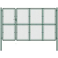 Garden gate steel 150×350 cm green 144441 - Gate