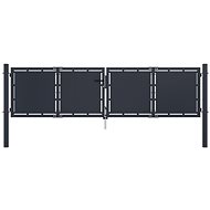 Garden gate steel 300×75 cm anthracite 144523 - Gate
