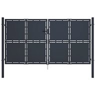 Garden gate steel 300×150 cm anthracite 144526 - Gate