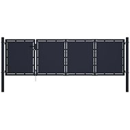Garden gate steel 350×75 cm anthracite 144535 - Gate