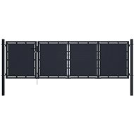 Garden gate steel 350×100 cm anthracite 144536 - Gate