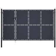 Steel Garden Gate 350×150cm Anthracite 144538 - Gate