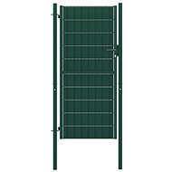 Fence gate steel 100×164 cm green 145230 - Gate