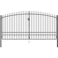Double-leaf fence gate with spikes 400×248 cm 145742 - Gate