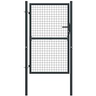 Mesh Garden Gate Galvanised Steel 100×250cm Grey 145775 - Gate