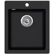 Single Granite Kitchen Sink, Black - Granite Sink